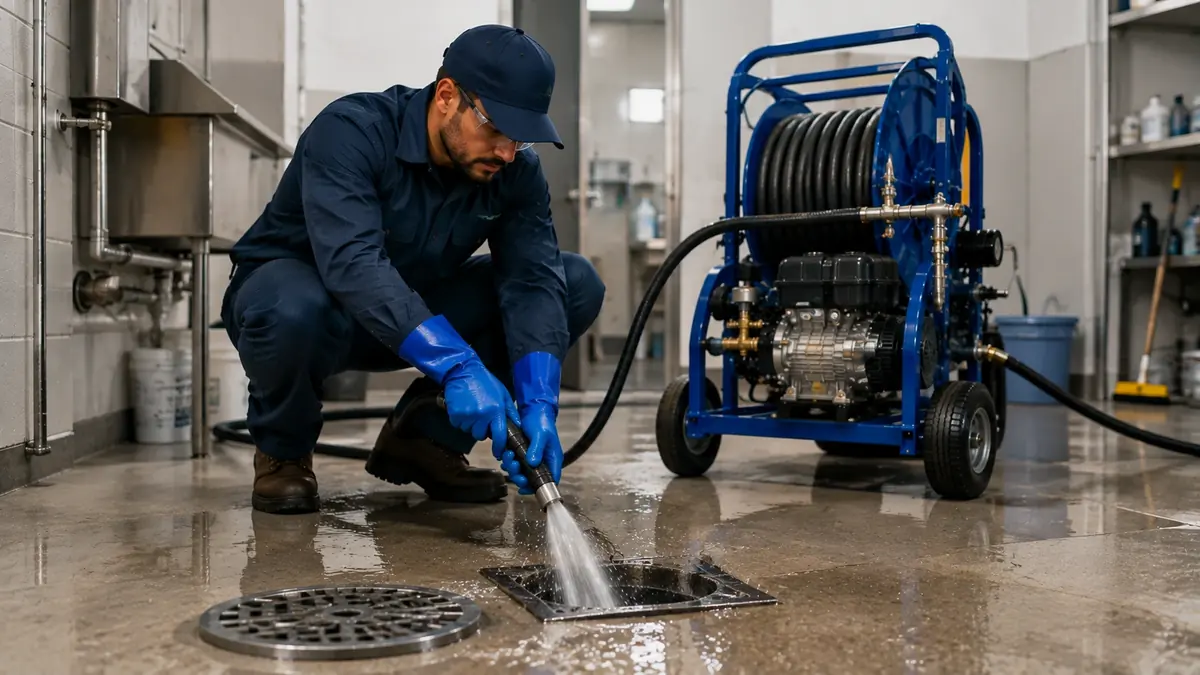 Floor Drain Hydro Jet Cleaning in Moss Beach