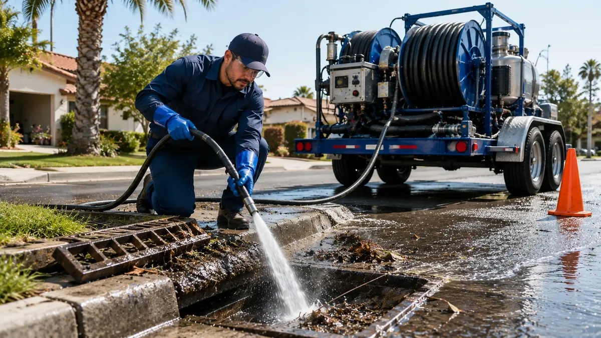 Storm Drain Hydro Jet Cleaning in Moss Beach